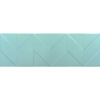 Плитка настенная Танага 4Д голубой 25х75 керамин