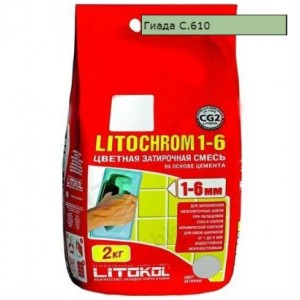 Затирка LITOCHROM 1-6 С.610 гиада 2 кг 